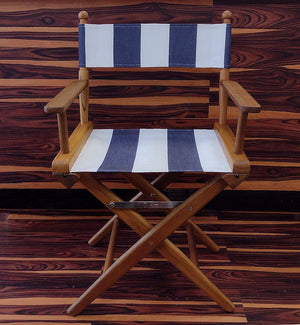 Yachting Teak Collection Sunbrella® Stripe Director's Chair