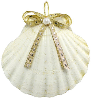 Natural Deep Sea Shells 12-Pc. Ornament Set - Nautical Luxuries