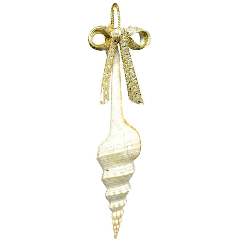Natural Deep Sea Shells 12-Pc. Ornament Set - Nautical Luxuries