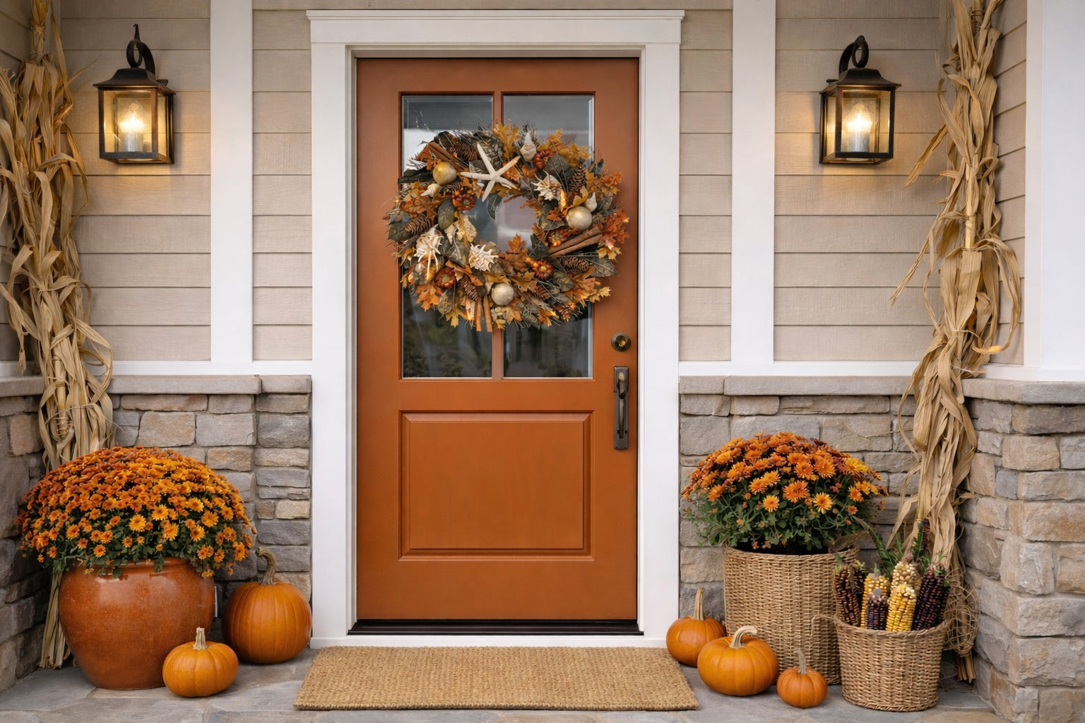 Ocean Harvest Preserved Coastal Wreath - Nautical Luxuries