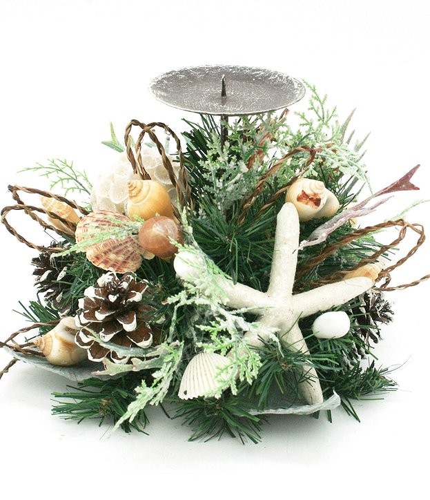 Beach Christmas Durables Holiday Starfish Candleholder Set - Nautical Luxuries