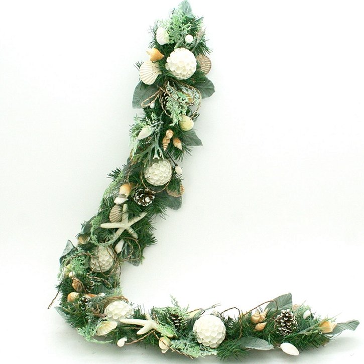 Beach Christmas Durables Starfish Mantle Garland - Nautical Luxuries