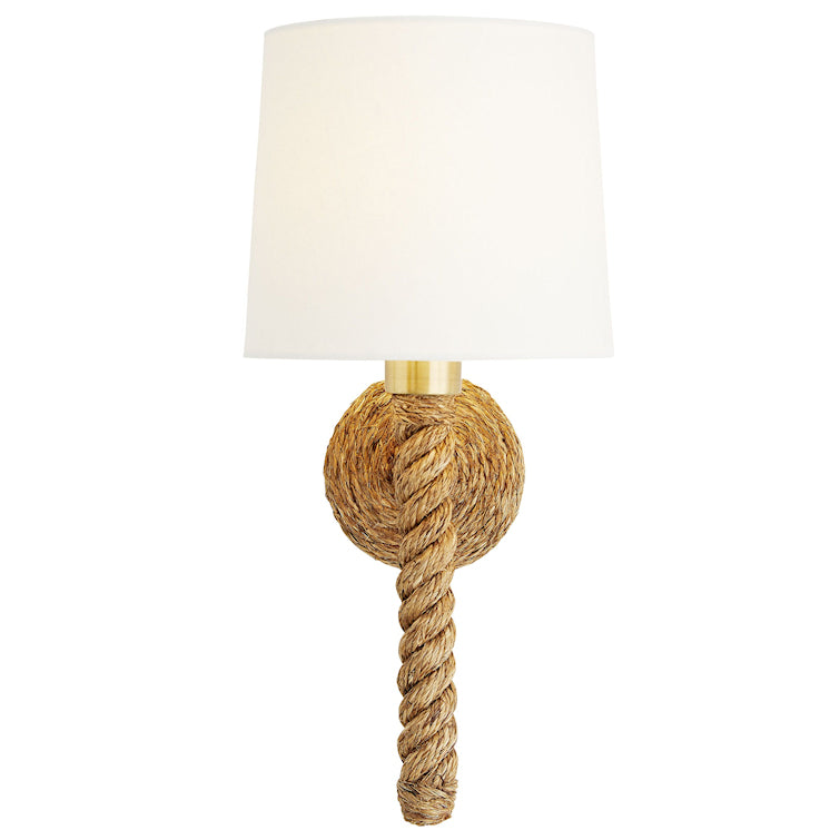 Dockside Natural Jute Rope Sconce - Nautical Luxuries
