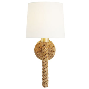 Dockside Natural Jute Rope Sconce - Nautical Luxuries