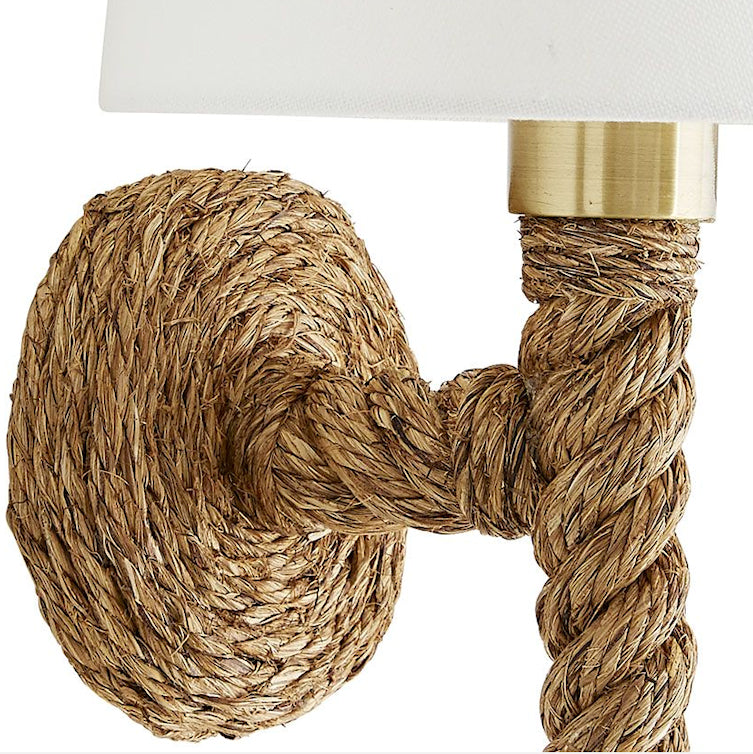 Dockside Natural Jute Rope Sconce