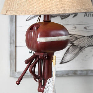 Vintage Outboard Lake House Lamp - Nautical Luxuries