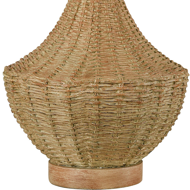 Woven Rattan Outdoor Table Lamp - Nautical Luxuries