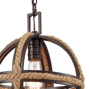 Open Orb Jute Rope Pendant - Nautical Luxuries