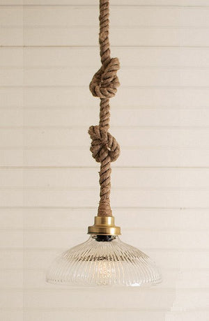 Knotted Pharmacy Style Pendant Light - Nautical Luxuries