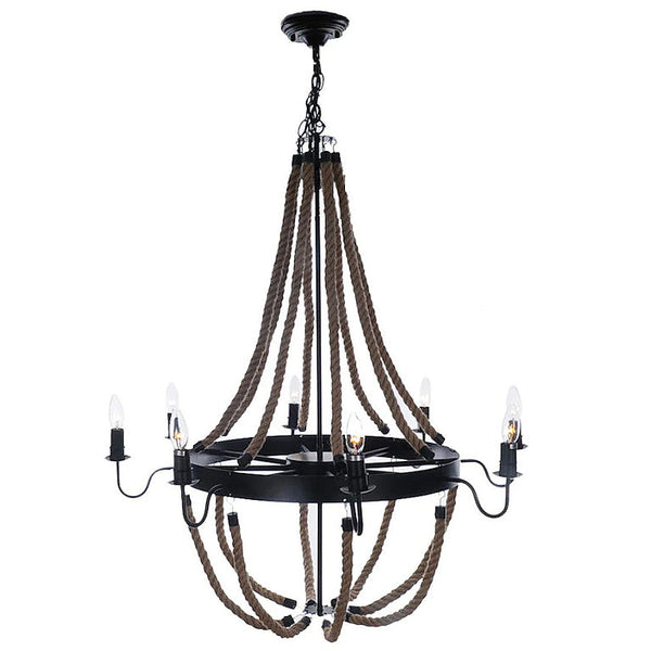 Vintage Nautical Rope Chandelier Nautical Luxuries