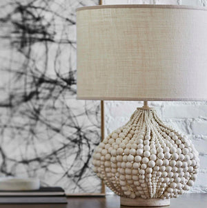 Beach Boho Beaded Table Lamp - Nautical Luxuries