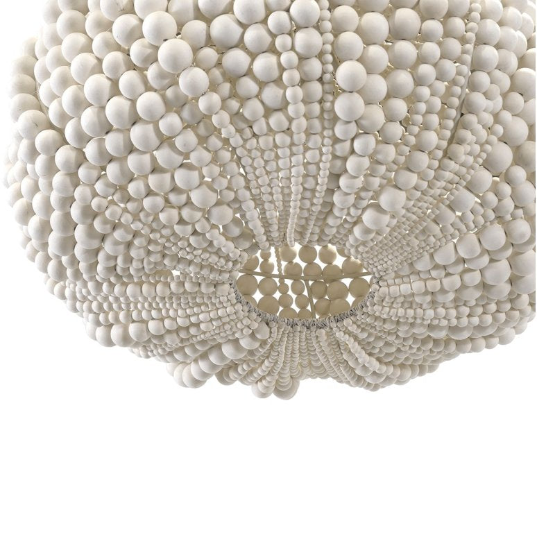 Beach Boho Beaded Sea Urchin Pendant Light - Nautical Luxuries