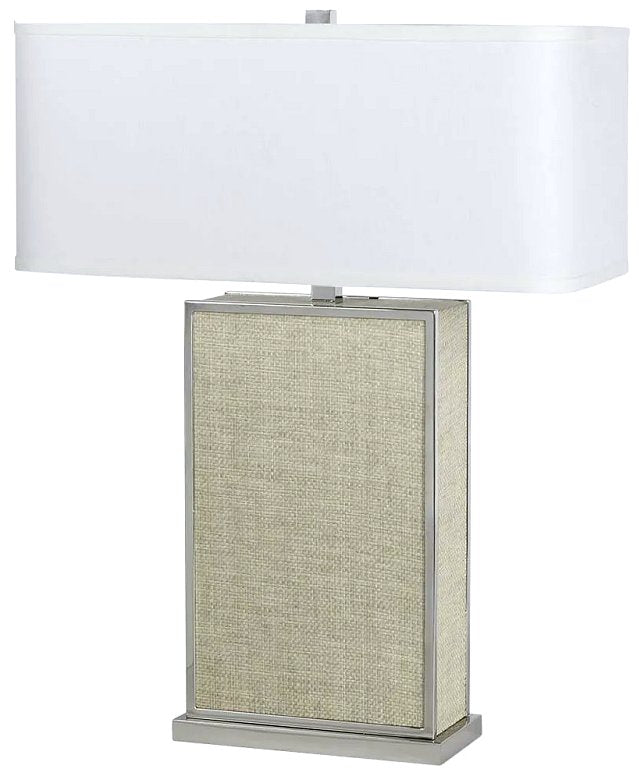 Carmel Raffia Woven Table Lamp - Nautical Luxuries