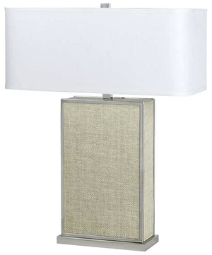 Carmel Raffia Woven Table Lamp - Nautical Luxuries