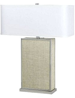 Carmel Raffia Woven Table Lamp - Nautical Luxuries