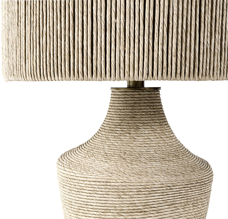 Twisted Rattan Outdoor Table Lamp - Nautical Luxuries