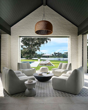 Indoor/Outdoor Wicker Weave Pendants - Nautical Luxuries