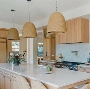 Indoor/Outdoor Wicker Weave Pendants - Nautical Luxuries