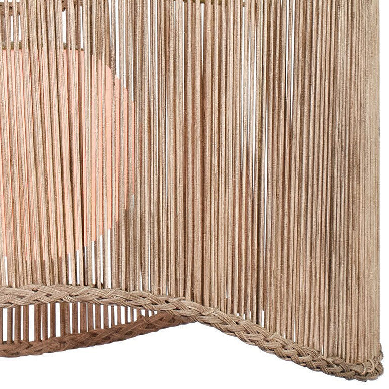 Rising Tide Tiered Rattan Drum Pendant