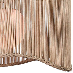 Rising Tide Tiered Rattan Drum Pendant