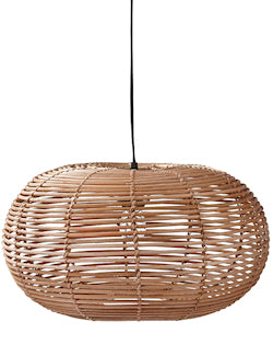 Beachy Open Weave Rattan Pendant Light - Nautical Luxuries