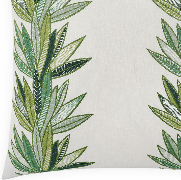 Belize Banana Palms Coastal Pillow - Nautical Luxuries