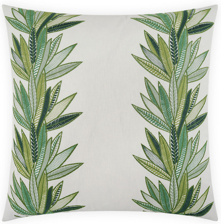 Belize Banana Palms Coastal Pillow - Nautical Luxuries