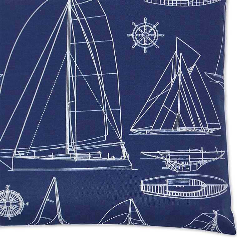 Sail Plan Designs Indoor/Outdoor Accent Pillows - Nautical Luxuries