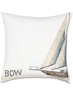 Bow & Stern Hand-Painted Outdoor Pillows - Nautical Luxuries