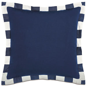 Cabana Flanged Stripe Outdoor Pillows - Nautical Luxuries