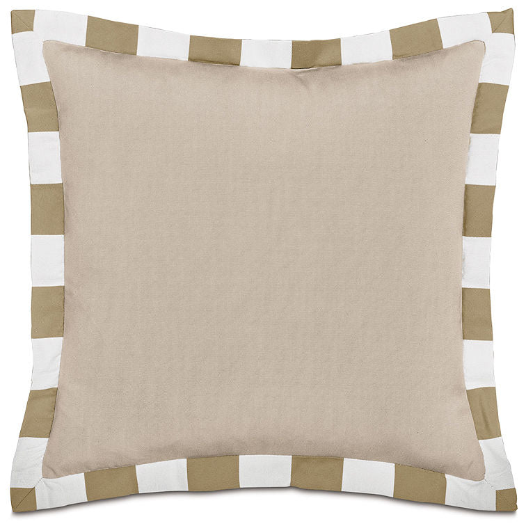 Cabana Flanged Stripe Outdoor Pillows - Nautical Luxuries