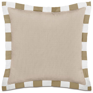 Cabana Flanged Stripe Outdoor Pillows - Nautical Luxuries