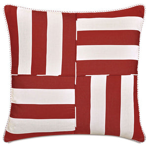 Cabana Quad-Stripe Outdoor Pillows - Nautical Luxuries
