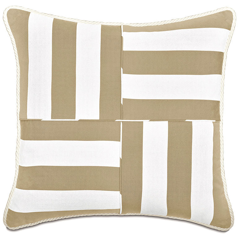 Cabana Quad-Stripe Outdoor Pillows - Nautical Luxuries