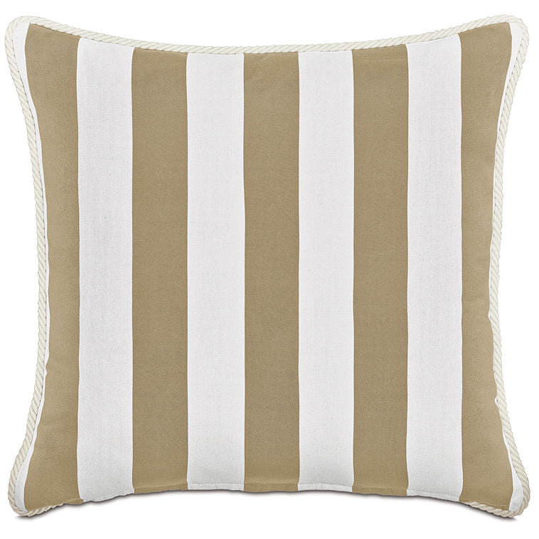 Cabana Quad-Stripe Outdoor Pillows - Nautical Luxuries
