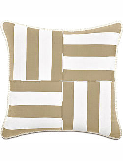 Cabana Quad-Stripe Outdoor Pillows - Nautical Luxuries