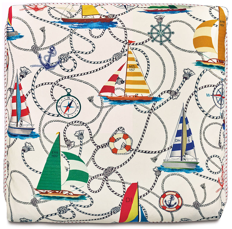Cabana Nautical Lines Outdoor Pillows - Nautical Luxuries