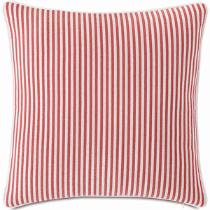 Retro Ticking Stripe Two-Tone Outdoor Pillows - Nautical Luxuries