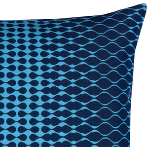 Optic Azure Sunbrella® Outdoor Pillows - Nautical Luxuries