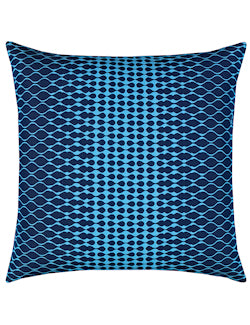 Optic Azure Sunbrella® Outdoor Pillows - Nautical Luxuries