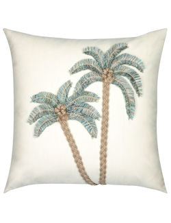 Polynesian Palm Luxury Indoor/Outdoor Pillow - Nautical Luxuries