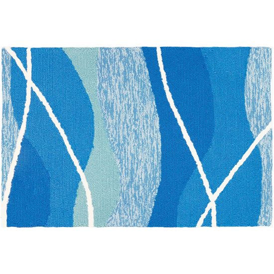 Tranquil Waters Hand-Hooked Indoor Coastal Mat - Nautical Luxuries