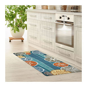 Sand Dollar Harvest Hand-Hooked Indoor/Outdoor Runner