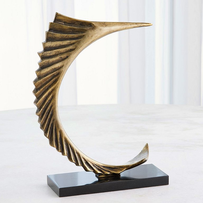 Baja Swordfish Modern Sculpture - Nautical Luxuries