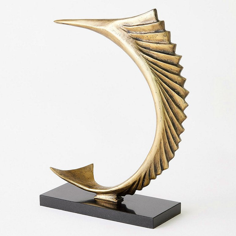 Baja Swordfish Modern Sculpture - Nautical Luxuries