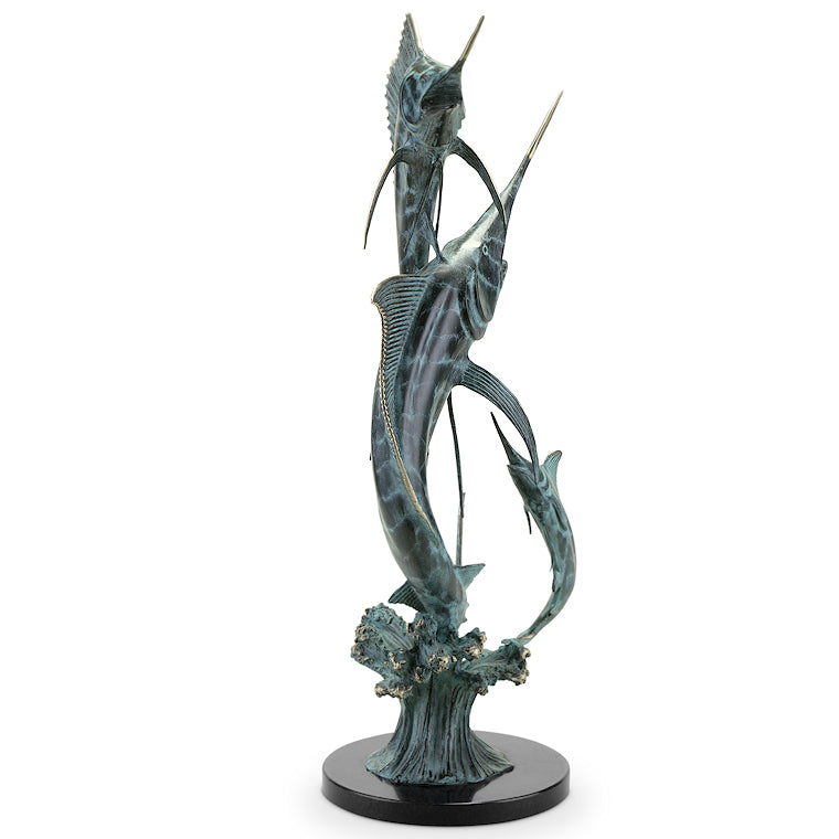 Bluewater Trio Brass Sculpture - Nautical Luxuries