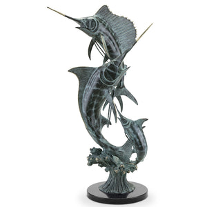 Bluewater Trio Brass Sculpture - Nautical Luxuries