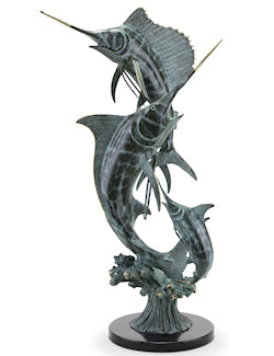 Bluewater Trio Brass Sculpture - Nautical Luxuries