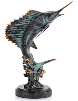 Bluewater Sailfish Tabletop Sculpture - Nautical Luxuries