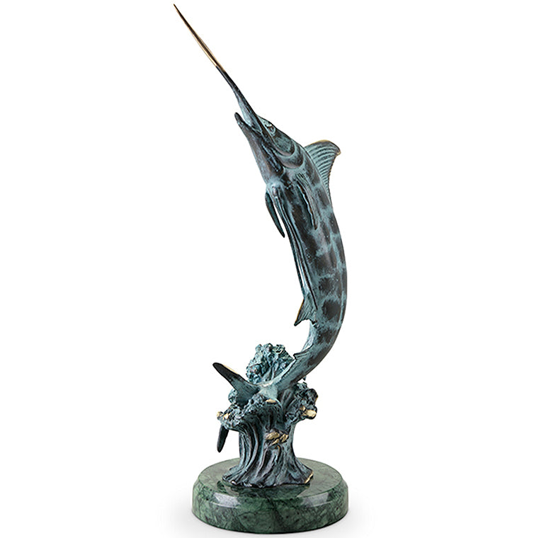 Bluewater Marlin Tabletop Sculpture - Nautical Luxuries